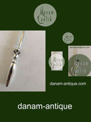 Georg Jensen纯银和不锈钢纽扣钩，编号172。