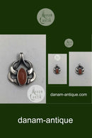 Georg Jensen Sterling Silver Neck Pendant with Stone 2006（ジョージ ジェンセン スターリングシルバー ネックペンダント ストーン 2006