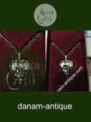 Georg Jensen 1996年的纯银周年纪念吊坠，带原包装盒和链条