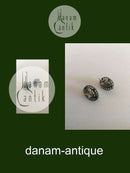 Georg Jensen Sterling Silber 2004 Jubiläums-Ohrringe mit schwarzem Onyx