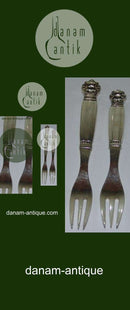 Georg Jensen Acorn Silver Fruit Forks from 1923