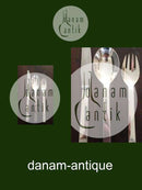 Georg Jensen Relief Sterling Silber Kinderbesteck Messer, Löffel und Gabel