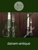 Georg Jensen Magnolia Sterling Silber Schneideset Messer und Gabel