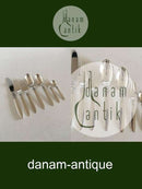 Georg Jensen Sterling Sølv Kaktus Bestik Sæt til 6 Pers. 42 Dele.