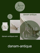 Georg Jensen Kaktus-Saucenmesser aus Sterlingsilber und Edelstahl.