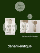 Georg Jensen Antik Sterling Silber Tartelettspaten mit Stahl Nr. 206