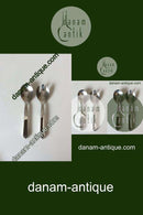 Georg Jensen Pyramid Serving Set, Medium No 133 in Sterling Silver and Stainless Steel