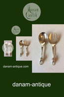 Georg Jensen Sterling Sølv Magnolia No 84 Salatsæt No 103