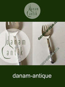 Georg Jensen Sterling Silver Ornamental Serving Fork No.57(大)。