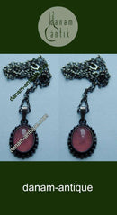 N.E. From Sterling Sølv vedhæng med Rosa Kvarts