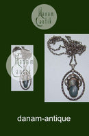 Evald Nielsen Sterling Sølv vedhæng med månesten