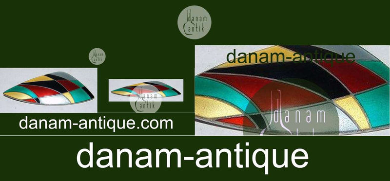 Anton Michelsen Egil Jensen Harlekin-Brosche aus Sterlingsilber und Emaille