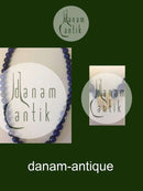 Ole Lynggaard Lapis Lazuli perlekæde med 18K guld løs og .10 diamant