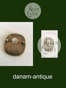 Royal Copenhagen Flora Brooch / Pendant in Porcelain and Sterling Silver