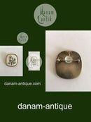 Royal Copenhagen Flora Brooch / Pendant in Porcelain and Sterling Silver