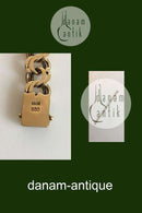 Bismarck Chain in 14 K Gold. Stamped HWN for H. Willadsen-Nielsen and 585