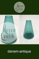 Kastrup Glasværk Opaline form Grøn Konisk vase