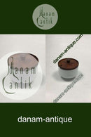 Kastrup Glashütte Opaline Zuckerdose