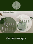 "Fallos" Karaffel med Grøn Deko designet af Kurt Jensen for Holmegaard