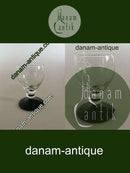 "Jane" Sortfods Snapseglas med Drueslibning fra Holmegaard