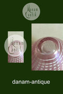 Kosta Boda Iriserende lyserød og hvid glasvase No 48466