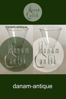 Gammelt glas af Hessisk type med klokkeformet fod. Fra 1700-tallet