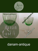 Holmegaard Murat White Wine Glass with Green Bouquet 11.5 cm H