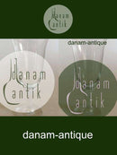 "Hvid Klokke" Ølglas Holmegaard