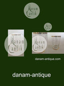 Holmegaard Ida Ølglas med guld på rand og fod 