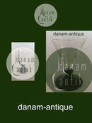 "Jane" Sortfods Likørglas med drueslibning fra Holmegaard