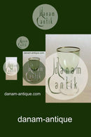 Lyngby Glasværk Måge Grønt Hvidvinsglas u/slibning Gisselfeld