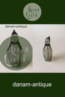 Holmegaard Zoo Pingvin i røgfarvet glas.