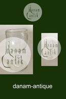 Conradsminde Vinglas med Egeløv. Fra ca. 1840