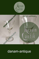 Lyngby Glashütte Nordlys Portweinglas mit Schliff