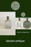 Firkantet karaffel med forgyldt prop