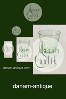 Holmegaard Christian VIII 白葡萄酒杯与绿色茶杯