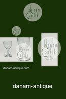 Flot gammelt tysk vinglas fra omkring 1900