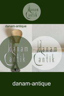 Mogens Ballin Sølv Ske prydet med blå sten