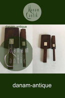 Hans Hansen Palisanderholz mit Silberintarsien Spiegel und Bürste