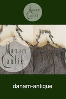 Antik Sølv aftentaske i sølvringe