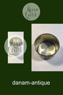 Sølv Servietring indvendigt forgyldt