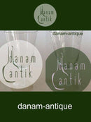 "Amager / Twist" Ølglas fra Kastrup Glasværk /  Holmegaard