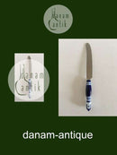 蓝色Bjørn Wiinblad Siena for Rosenthal长柄餐刀