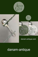 Durchbrochene Arbeit. Versilberter Zuckerlöffel Kopenhagener Löffelfabrik.