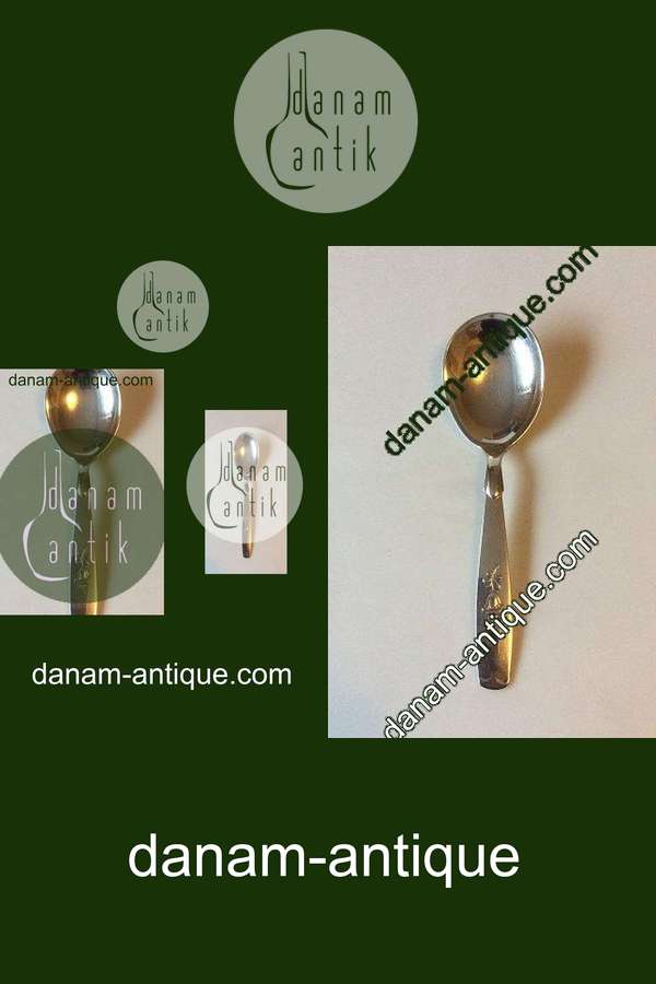 Klokkeblomst ABSA silver plate Serving Spoon Københavns Ske-Fabrik