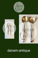 Almue Cohr Messing og Træ, Salatsæt