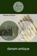 Raadvad Rustfri knive med grillskær og benskaft. 1 sæt af 6 stk