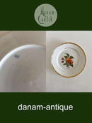 Royal Copenhagen Teller mit handgemaltem Obstmotiv und Goldrand