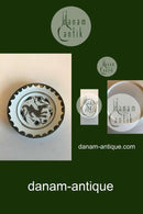 Royal Copenhagen Opus Scholasticum Plate with decoration of Rabbit in Brown and Green colors No 802