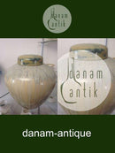 Royal Copenhagen Kristallglasurvase mit Deckel von Valdemar Engelhardt Nr. K237